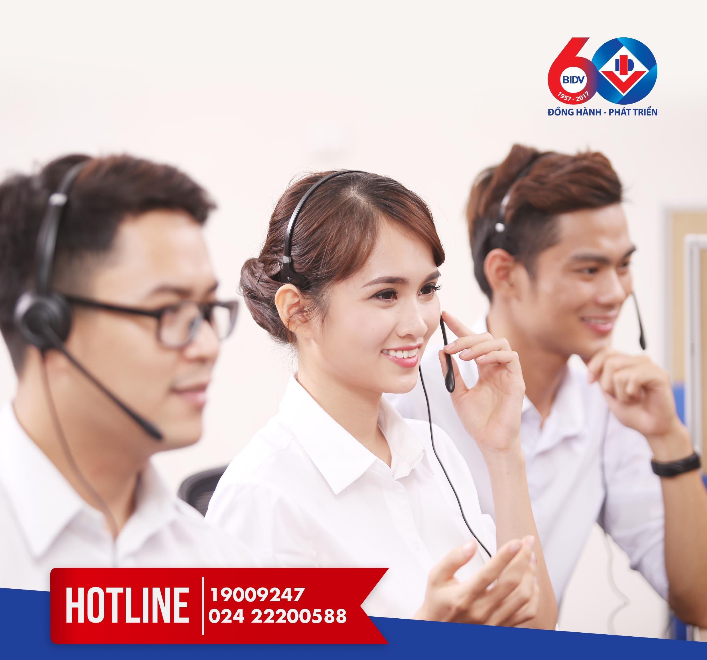 Tổng đài BIDV- Hotline chăm sóc khách hàng miễn phí 24/7