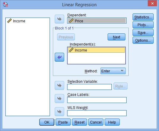 Bước 2: Chạy hồi quy trong SPSS 1. Cách Chạy Hồi Quy Trong SPSS Chi Tiết Kèm Ví Dụ Cụ Thể